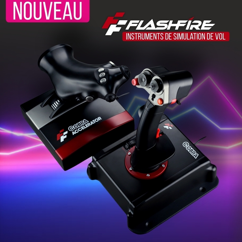 ✈️Nouveau sur le site : Le COBRA V5 HOTAS COMBO ! 😮 Le Hotas parfait pour découvrir la simulation de vol :  Un Joystick de vol polyvalent couplé à une manette des gas ergonomique ! Parfait pour un baptême de l'air dans les meilleures conditions 😎 👉  i.mtr.cool/lbovcaworb