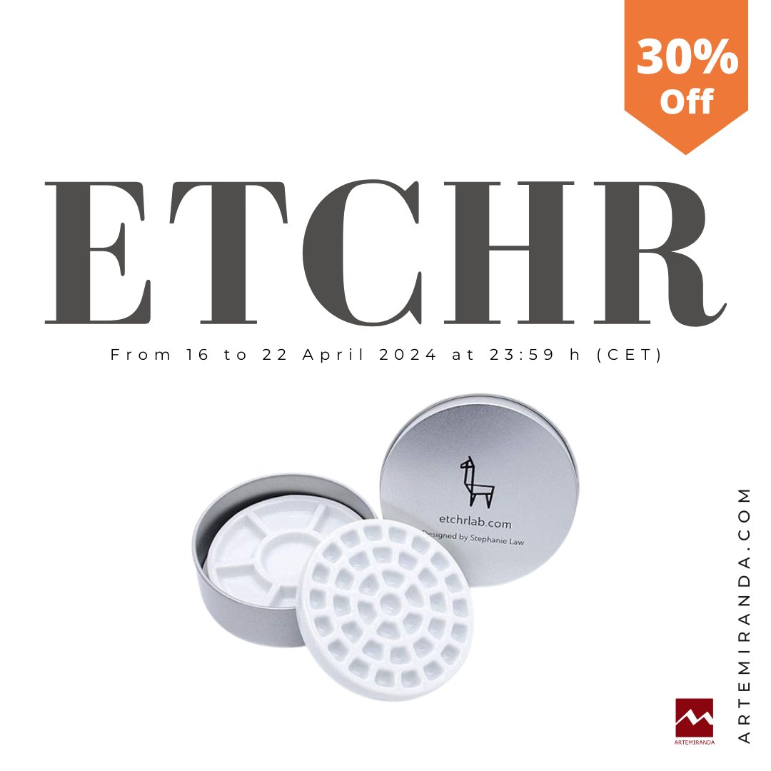 Artemiranda1922's tweet image. ETCHR SPECIAL30% DISCOUNT ON THE ENTIRE BRAND
Sketchbooks, watercolours, brushes, palettes, travel bags...
From 16 to 22 April 2024 at 23:59 CET.
📎📙artemiranda.com
.
#artemiranda #etchr #etchrlab #artsupplies #artmaterials