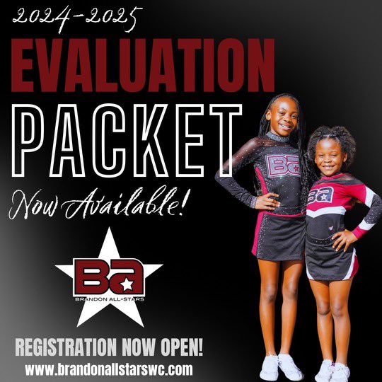 Today’s the day! Registration for YEAR 30 is now open and our evaluation packet is available! 

Register here: bit.ly/BA-WC-2425

🤩🅱️🅰️💪 #BrandonAllstars #BAFamily #BAWC #KnowOurName #WhoYouWith #Year30