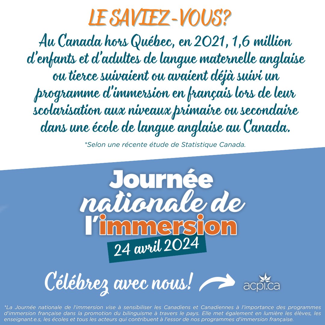 Explorez et utilisez les ressources gratuites disponibles sur notre page dédiée pour souligner cette journée spéciale avec nous. #24Avril
➡️ acpi.ca/evenements/jou…

#JNI2024 #noslanguesnotretraitdunion