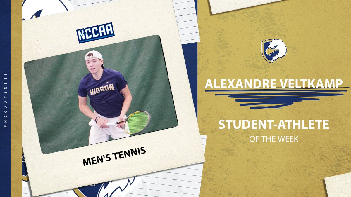 🎾Student-Athlete of the Week🎾 
#NCCAATennis - Men's Tennis 
𝐀𝐥𝐞𝐱𝐚𝐧𝐝𝐫𝐞 𝐕𝐞𝐥𝐭𝐤𝐚𝐦𝐩, Judson University
the-n.cc/4aWkC40 | #PlayForHim