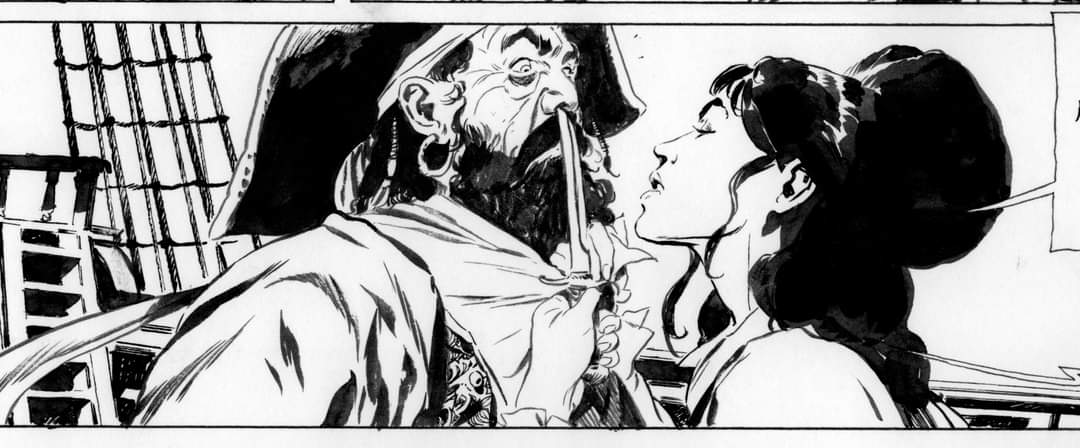 It's better not to mess with Concha. A detail of the vol.4 of the new adventures of Redbeard.