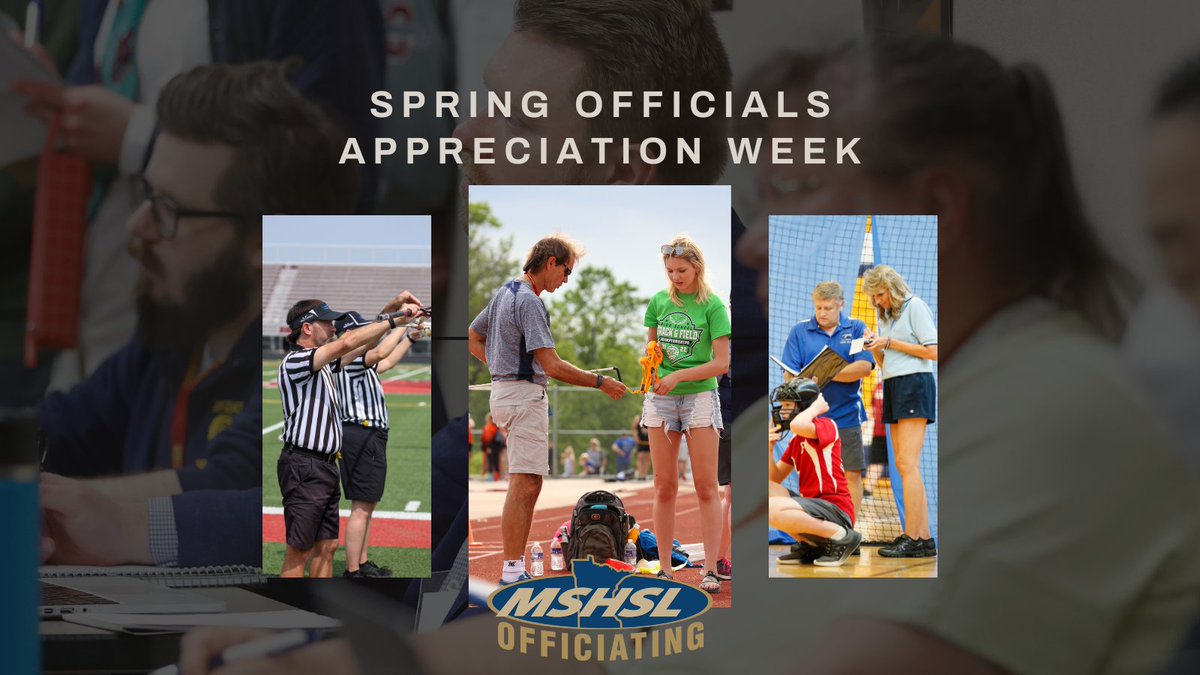 This week is Spring Officials Appreciation Week! Today through Friday, April 19th, we recognize and thank all of the amazing officials and judges who help make our High School Athlete's seasons and tournaments the best they can be. We also want to thank the Officials Association