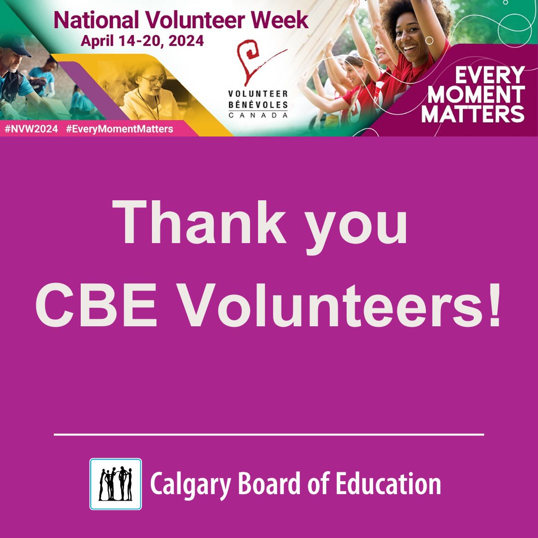During Volunteer Week we extend our gratitude to all the incredible volunteers who dedicate their time, skills and energy for students, staff and schools. #WeAreCBE