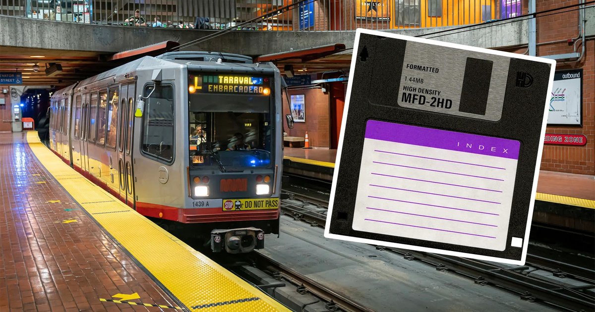 Thought floppy disks were dead? So did we, but @SFMTA_Muni still uses them in their train control systems. They plan to continue using floppies until they upgrade in 2030. 🤯💾🚋👉 bit.ly/3xB12w1 #SFMuni #floppydisk #retrotech #trains #sanfrancisco
