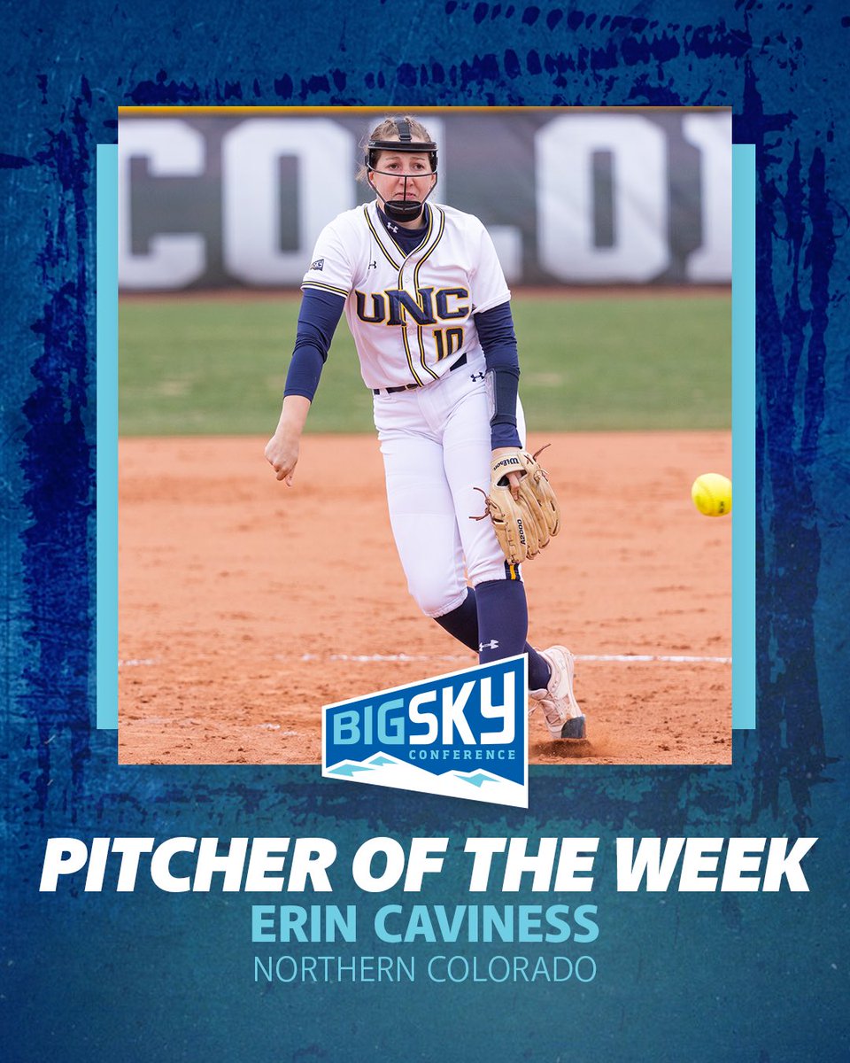 12 strikeouts and a series sweep ✅

Erin Caviness is your #BigSkySB Pitcher of the Week!

#ExperienceElevated