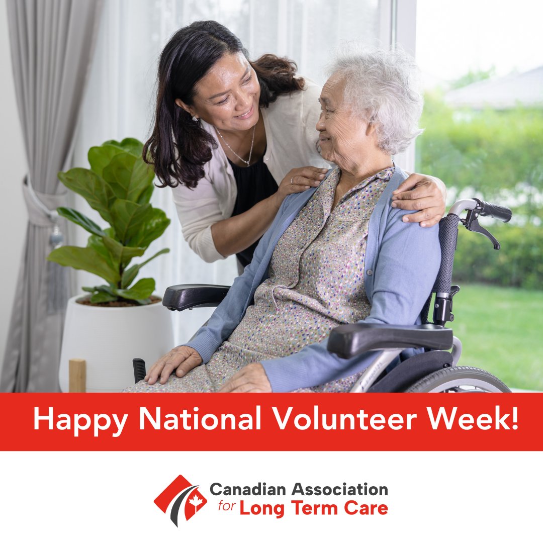 This #NationalVolunteerWeek, we're sending a heartfelt thank you to all the incredible volunteers who make a difference in long-term care homes across Canada! Your dedication and kindness brighten the lives of residents and staff every single day. Thank you for the work you do.