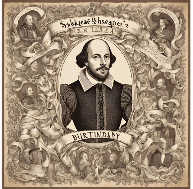 RaiderReaders's tweet photo. Today we honor the Bard! April 23 is generally celebrated as his birthdate in 1564. Ironically, it is also the date of his death in 1616. https://t.co/m7kzYVXxY6