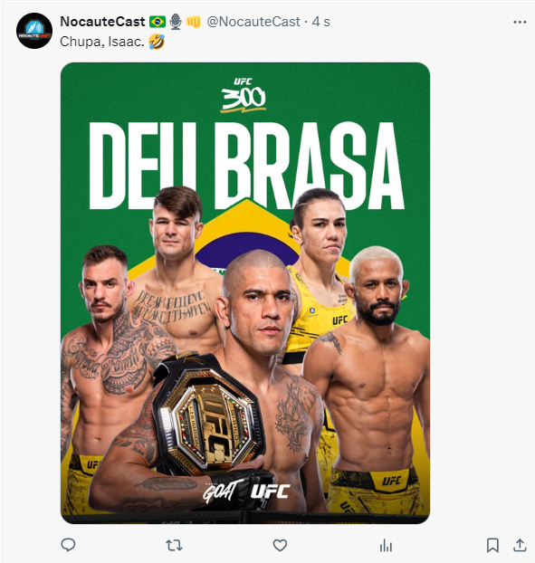 NocauteCast's tweet photo. Chupa, Isaac! 🤣
#nocautecast https://t.co/sK70BreBqT