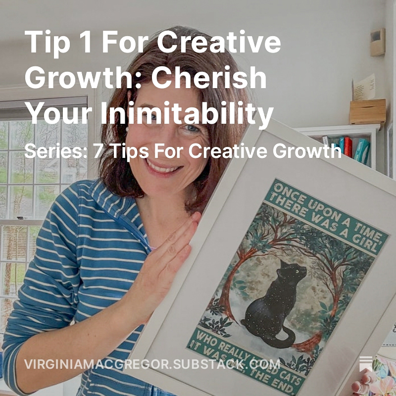 To kick off my Substack series on Creative Growth, I explore how cherishing your inimitability is the key to finding joy as an artist. #MondayMotivation #creativity open.substack.com/pub/virginiama…