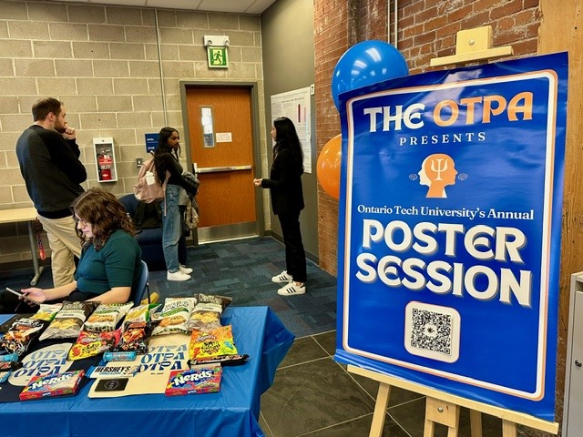 Our fourth year @OTfpsych and Psychology students are presenting their research at the annual Honours Thesis Poster Presentation event. Family and friends were invited. Congrats on the culmination of all your hard work!