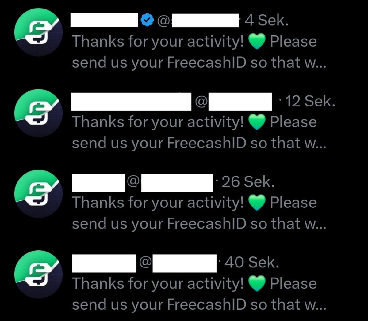 Freecash.com tweet media