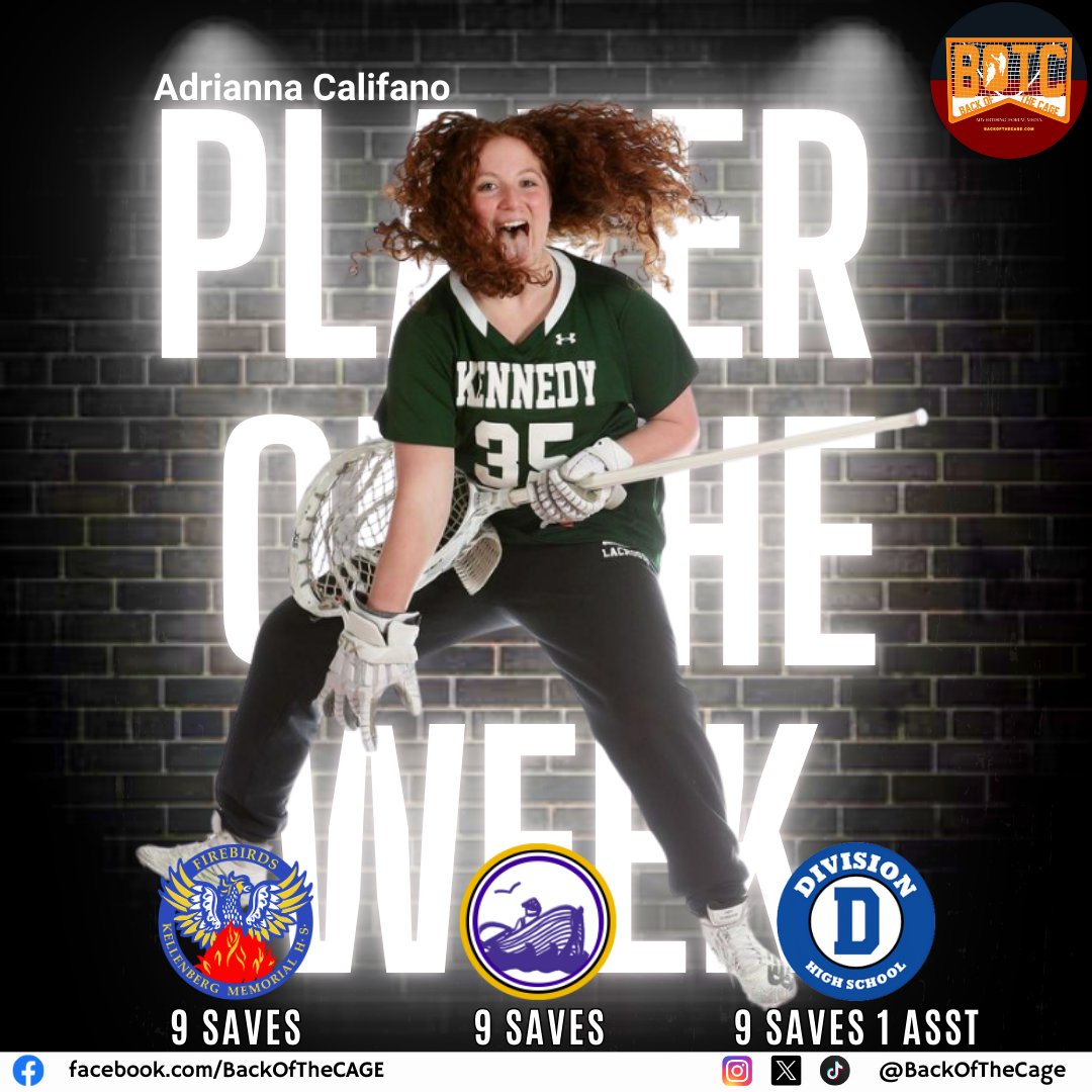 BackOfTheCAGE.com (@backofthecage) on Twitter photo YOU ARE NOT WELCOME HERE
After posting TRIPLE 9'S along with an assist last week, <a href="/acalifano83/">Adrianna Califano</a> has earned this weeks' #BackoftheCage Player of the Week for Week 4 of the season!
π§±π§±
More lax news/info hereπ bit.ly/BOTC-H
#Lacrosse #LaxSzn #lacrosseplayer YOU ARE NOT WELCOME HERE
After posting TRIPLE 9'S along with an assist last week, <a href="/acalifano83/">Adrianna Califano</a> has earned this weeks' #BackoftheCage Player of the Week for Week 4 of the season!
π§±π§±
More lax news/info hereπ bit.ly/BOTC-H
#Lacrosse #LaxSzn #lacrosseplayer