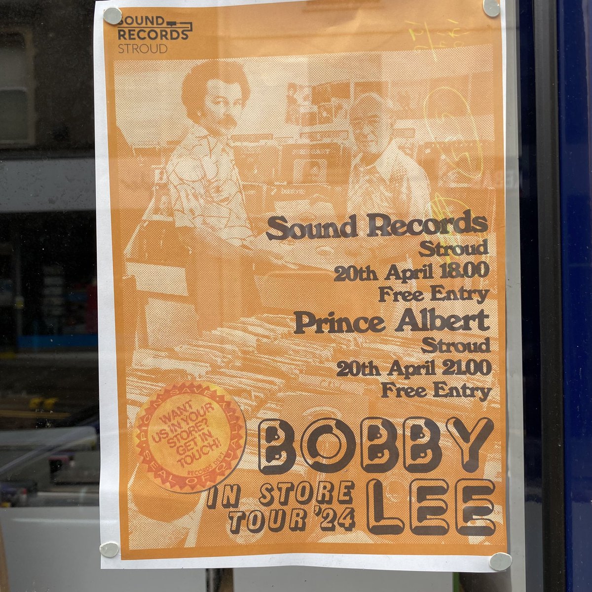 This Saturday as part of @RSDUK we welcome the cosmic guitar sound of @BobbyLeeBoogie to #stroud for a free show at 6pm. Be. Sure to catch it or the later show @ThePrinceAlbert at 9pm y’all!