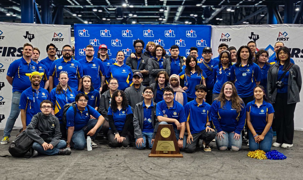 Join us in wishing the best of luck to the 3005 RoboChargers from @emmettjconradhs ! They head to Houston this week for the FIRST Championship after securing the UIL FIRST Robotics State Championship title for the second year in a row! 🌟💙🤖