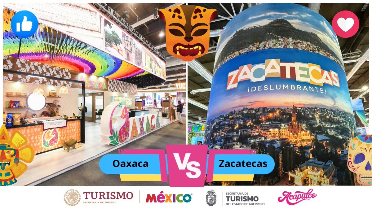 😱🏆 Aquí comienza la primera competencia virtual de stands de estados de #México que estuvieron presentes en el #TianguisTurístico2024. 💬Comparte en los comentarios tus fotos en estos stands. ✅Vota por tu favorito en: facebook.com/share/p/CAMnzZ…