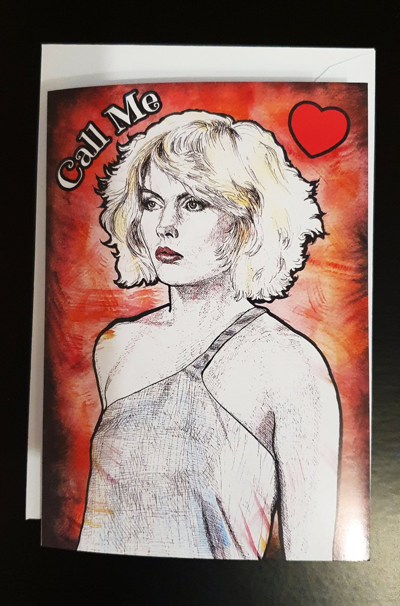 Debbie Harry of Blondie Love card 'Call Me' | Blondie gift | Rock Icon | Greeting Card | Valentines | Cards | Punk | Pop Art | New Wave tuppu.net/b8af073a #giftideas #newWave #wallArt #greetingcards #popCulture #PersonalisedCard