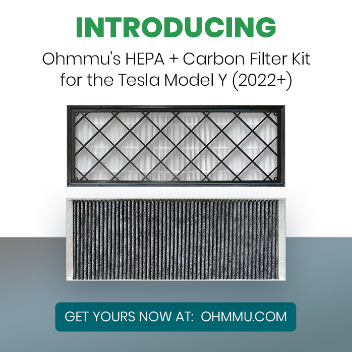 OhmmuEnergy's tweet photo. NEW and On Sale Now: HEPA + Carbon Filter Kits for the Tesla Model Y (2022+)

Ohmmu's NEW HEPA + Carbon Filter Kit is the perfect filter replacement set for your Tesla Model Y, 2022+!

Get yours today at: https://t.co/Kl5NsUMVxS

#ohmmu, #ohmmuenergy, #teslamodely, #hepaairfilter https://t.co/T9EphVHX3e