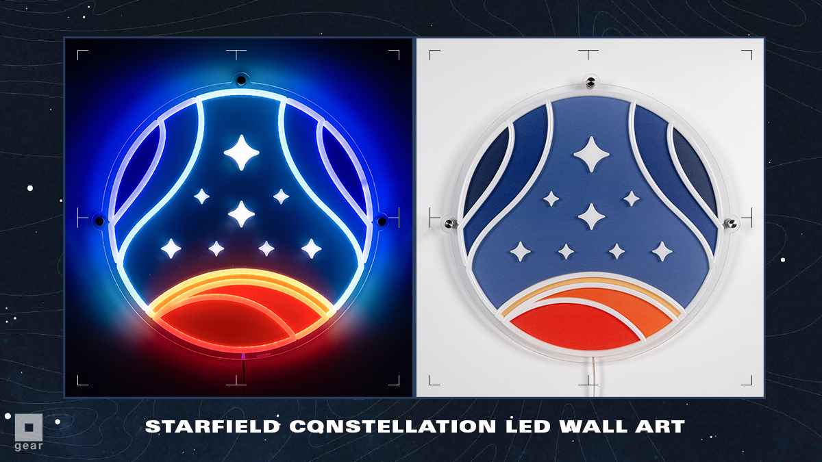 The @StarfieldGame Constellation LED Wall Art will light your way through the stars. gear.bethesda.net/products/starf…