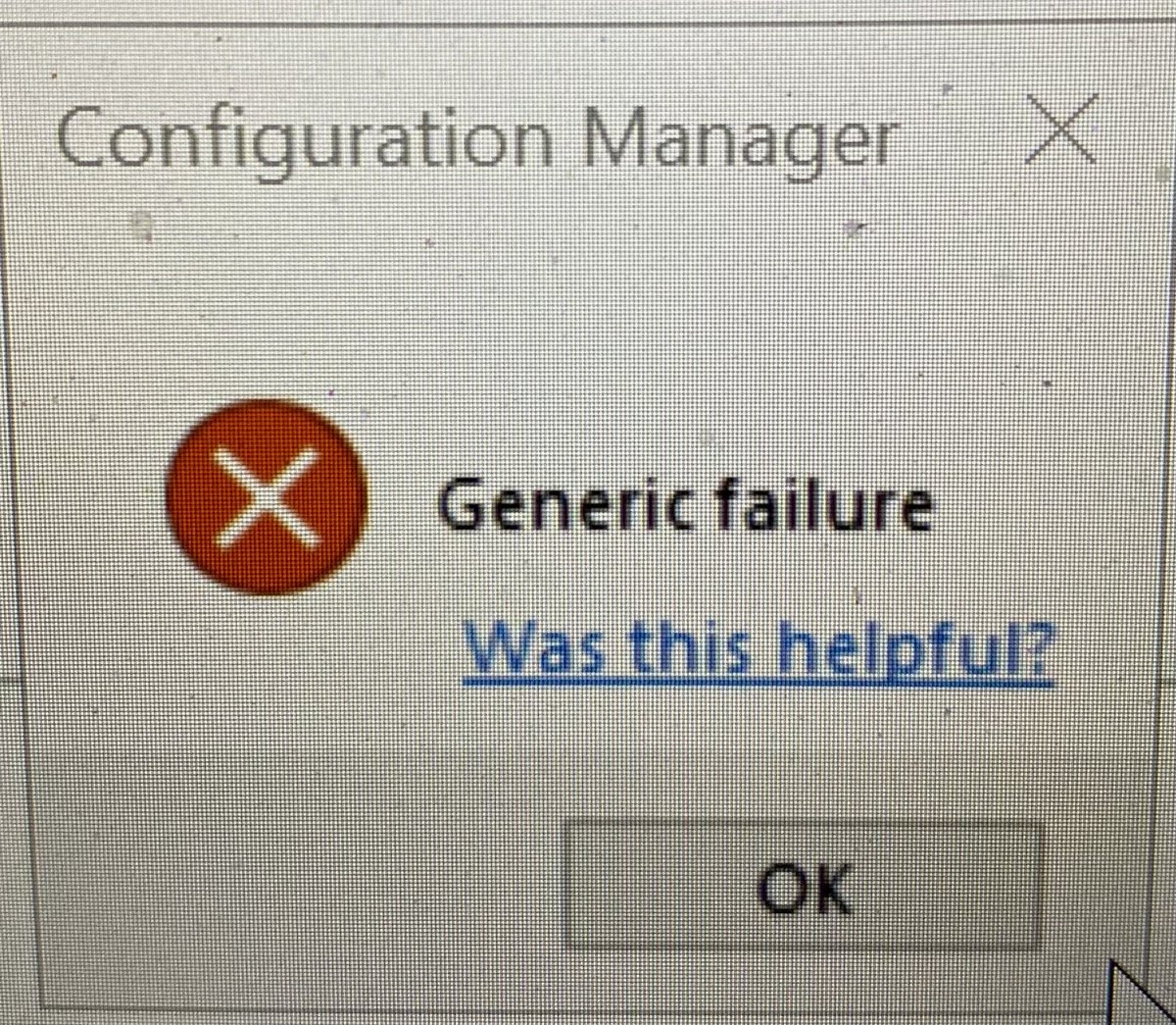 Helpful #SCCM error messages #ConfigMgr