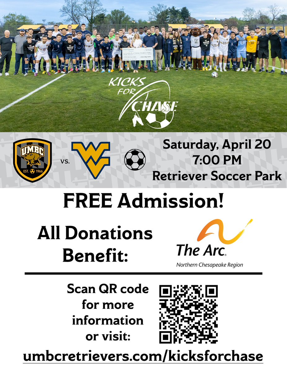 Amazing cause and a fantastic opponent. Looking forward to the 10th Annual Kicks for Chase game! #RetrieverNation #KicksForChase arcncr.org/news-events/an…