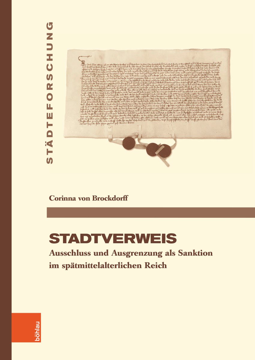 OPEN ACCESS🏆
C von Brockdorff, Stadtverweis. Ausschluss und Ausgrenzung als Sanktion im spätmittelalterlichen Reich (@BoehlauVerlag, April 2024)
facebook.com/MedievalUpdate…
vandenhoeck-ruprecht-verlage.com/themen-entdeck…
#medievaltwitter #medievalstudies #medievalcities #medievaljistice #medievalsociety