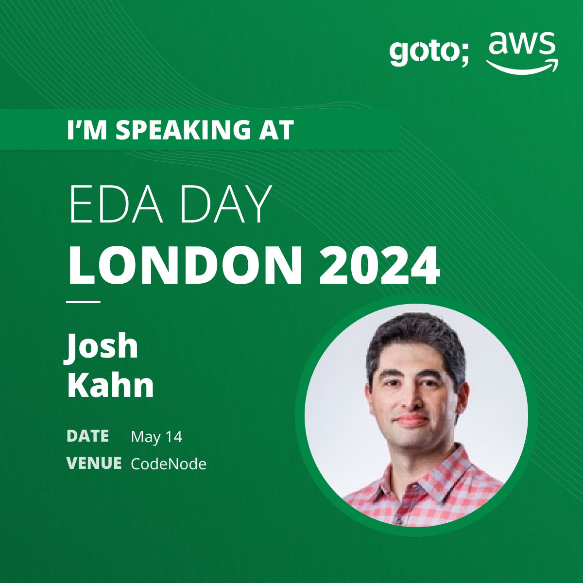 Eric Johnson (@edjgeek) on Twitter photo #GOTOEDADay London is less than a month away on May 14! So I wanted to announce a two more of our amazing speakers! <a href="/uma_ramadoss/">Uma Ramadoss</a> (Principal Solutions Architect at AWS) and <a href="/goofball_veda/">vedashree</a>  (Senior Solutions Architect for AI and ML at AWS) explain how to "Harness EDA and Workflows #GOTOEDADay London is less than a month away on May 14! So I wanted to announce a two more of our amazing speakers! <a href="/uma_ramadoss/">Uma Ramadoss</a> (Principal Solutions Architect at AWS) and <a href="/goofball_veda/">vedashree</a>  (Senior Solutions Architect for AI and ML at AWS) explain how to "Harness EDA and Workflows