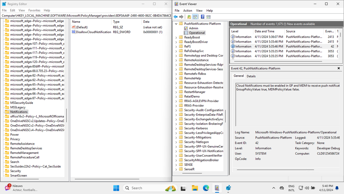 pvanderwoude's tweet photo. New blog post: Quick tip: Only turn off notifications network usage when there is a direct requirement
https://t.co/WJ5CAywVEQ
#MSIntune #Intune #EMS #MDM #Windows10 #Windows11 #DeviceQuery #WNS https://t.co/9NsTTrSeTB