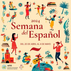 ¡Prepárate para sumergirte en una semana llena de pasión, cultura y diversión! La Semana del Español, organizada por la AFIE y palabras+, está punto de comenzar. 
 Programa completo afie.es/actividades

#afie
 #palabrasmas
 #actividadesculturales
 #semanadelespañol2024