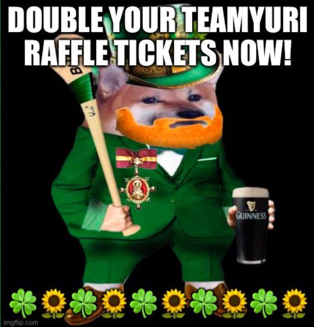 💫Our amazing #TeamYuri contributor @Irish_R_M☘️is doubling donations today. There is a total of $3000💰available for matching, and there is $1856.83💵left to be matched to support the Warriors of Light. Double your dollars 💰and your tickets 🎟️for the amazing coin🪙 raffle.