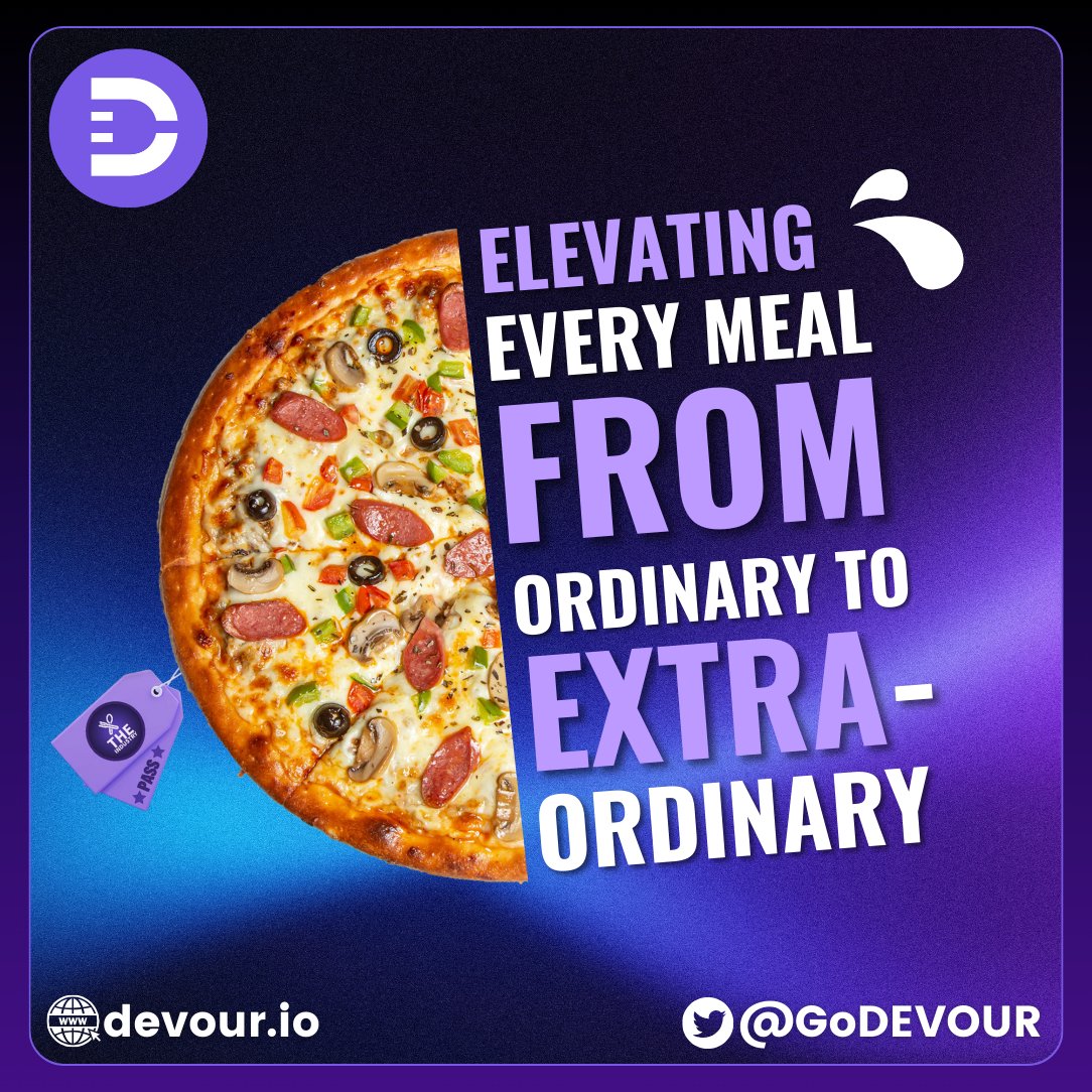 Happy Monday, #DevourFam! 

Start your week with a slice of extraordinary,  because with Devour, even Mondays can taste EXTRA delicious! 🍕 

Why settle for ordinary when you can upgrade your mealtime with us? #MotivationMonday #DevourDifference