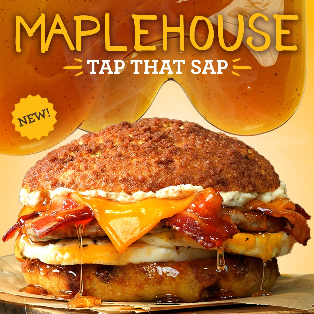 EinsteinBros's tweet photo. Introducing the Maplehouse, arriving Wed. 4/17… Don’t get caught sleeping on this one. #TapThatSap https://t.co/gsL69j1BU0