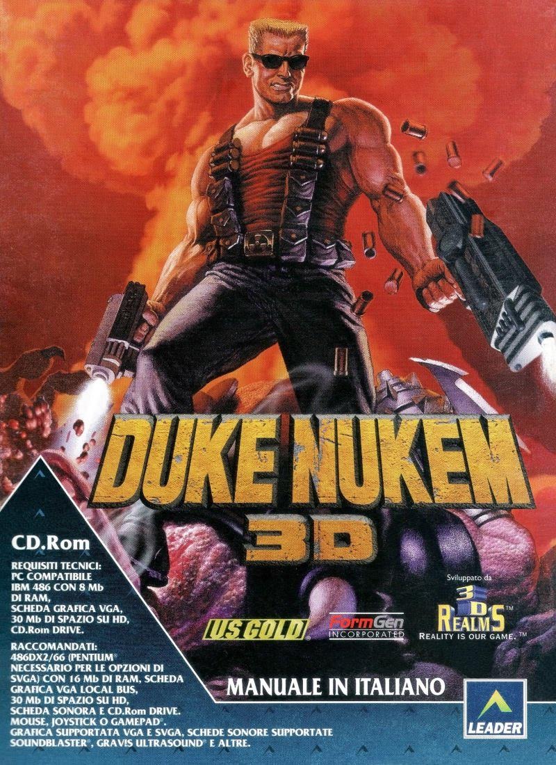 We had localized ads for Duke Nukem 3D in numerous European countries, like this one in Italy. We also had local ads for France, Germany, England and Spain. For most people, they probably thought '3D Realms' was an all new studio, but it was secretly Apogee using our new label.