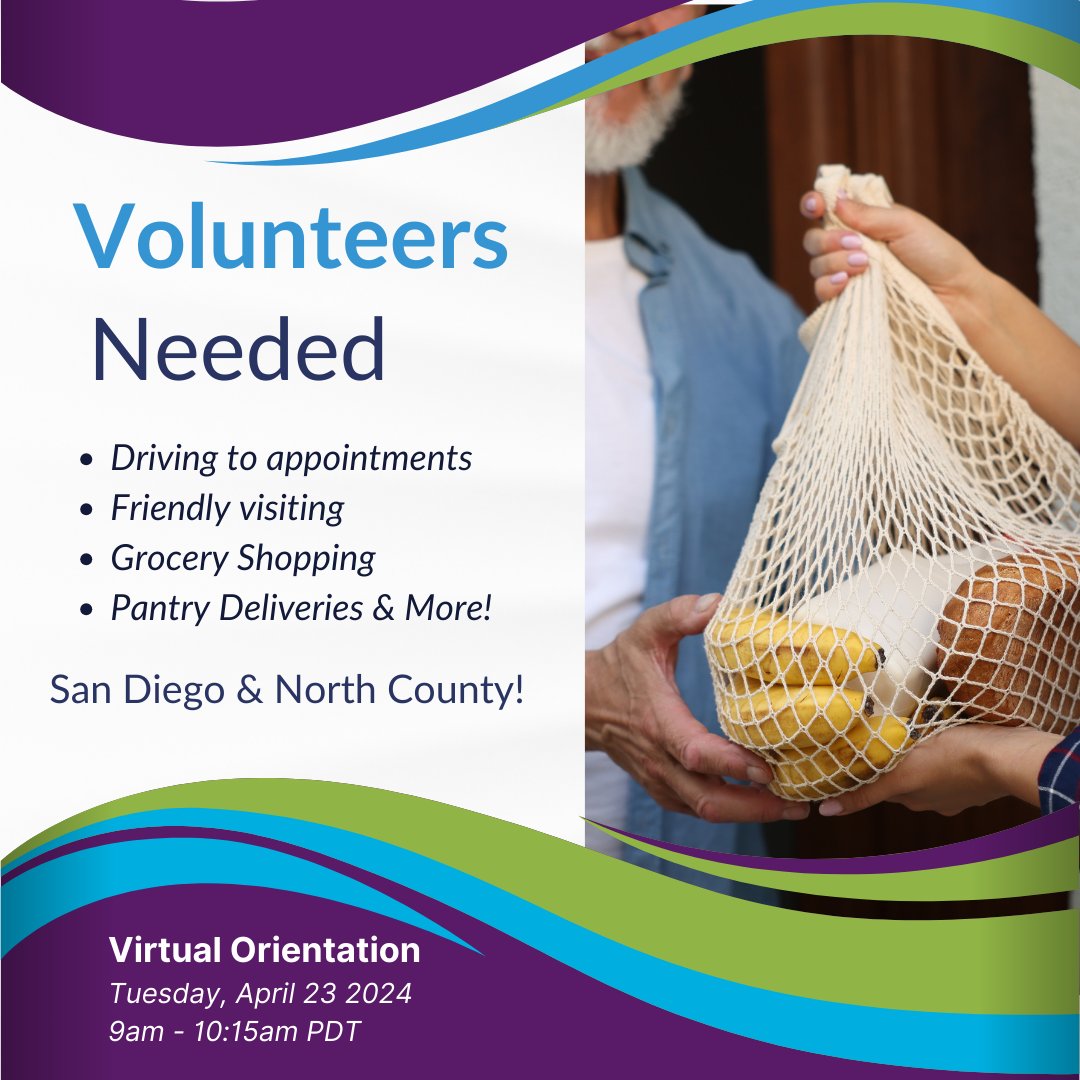 It's #NationalVolunteerMonth! Are you able to spare a few hours each month for a senior? Join our volunteer team! The first step is starting with our next Volunteer Orientation on Tuesday, April 23. Register today at bit.ly/volunteer4EH.