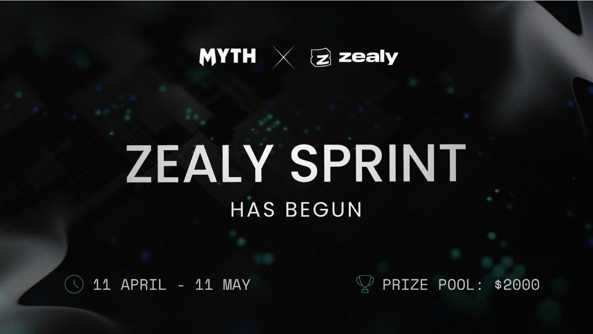 Myth x Zealy $2000 Sprint 🏅🎉

We're delighted to announce that the Hex Mythica &amp; 
<a href="/myth_fans/">MYTH</a> Zealy campaign is now live. 

🏆 Prizes: $2000 Prize Pool
🗓️ Date: 11 April → 11 May 2024

Start competing for a share of the prizes:
→ Complete tasks on <a href="/zealy_io/">Zealy</a>
→ Earn XP
→ Climb