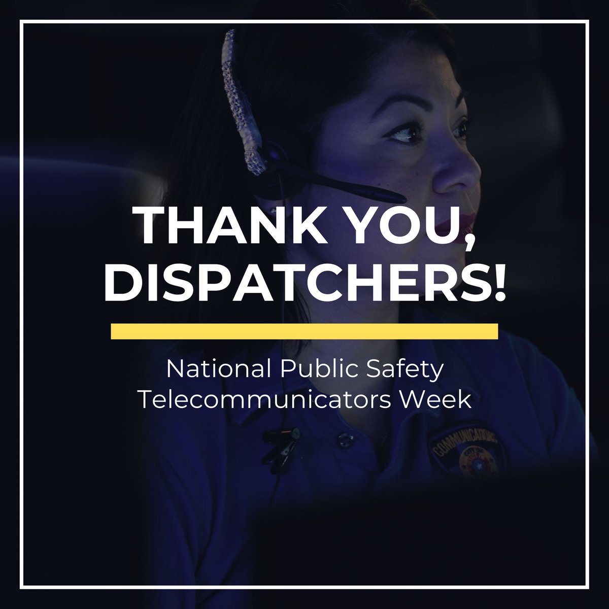 roundrockpolice's tweet photo. Happy National Public Safety Telecommunicators Week to the unseen heroes of public safety!📞
 
Our dedicated dispatchers work tirelessly behind the scenes to help keep our community and emergency personnel safe.
 
Please join us in celebrating their incredible contributions and commitment to public service!💛
 
#TelecommunicatorsWeek #Dispatch