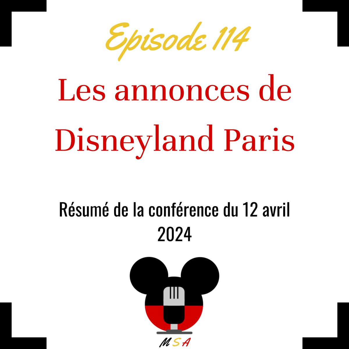 MainStreetActu's tweet photo. 32 ans, c’est l’âge de Disneyland Paris qui a fêté son anniversaire de 12 avril dernier. Il y avait eu confirmation quelques jours plus tôt d’annonces sur l’avenir du resort... Résumé des annonces et nos avis dans ce 114eme épisode de Main Street Actu! https://t.co/UUEr5ciKAs