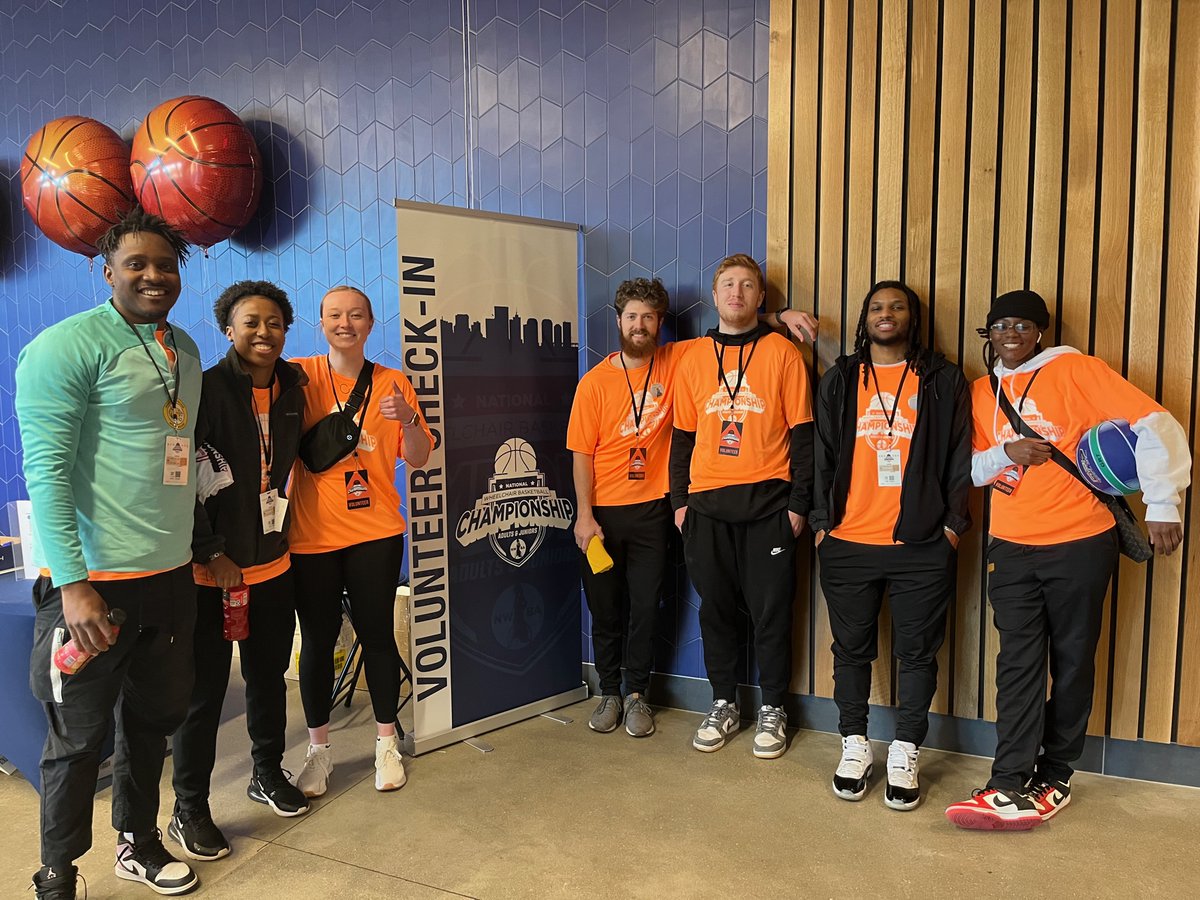 RandolphMACSL's tweet photo. On Saturday, MACSL students volunteered at the @nwba Championship. It was a great experience and we were able to watch some incredible matchups. Thanks to @sportablerva for providing a lot of education, opportunities, and support to our grads!
#wheelchairbasketball #adaptivesport https://t.co/a6se7660JB