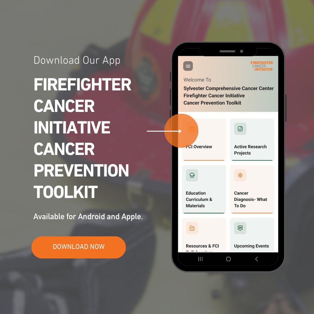 Keep FCI in your back pocket with our free FCI Cancer Prevention Toolkit App! Get up-to-date info on cancer screening recommendations for firefighters, current studies, or connect with a nurse navigator. 🔗 Android: bit.ly/FCIAppPlaystore 🔗 iPhone: apple.co/43trfHs