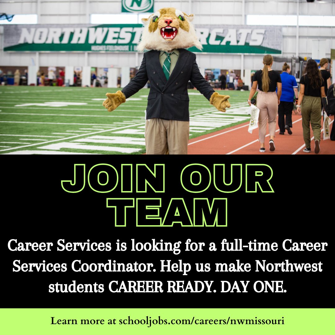 Career Services is looking for a full-time Career Services Coordinator. Learn more and apply online at schooljobs.com/careers/nwmiss…