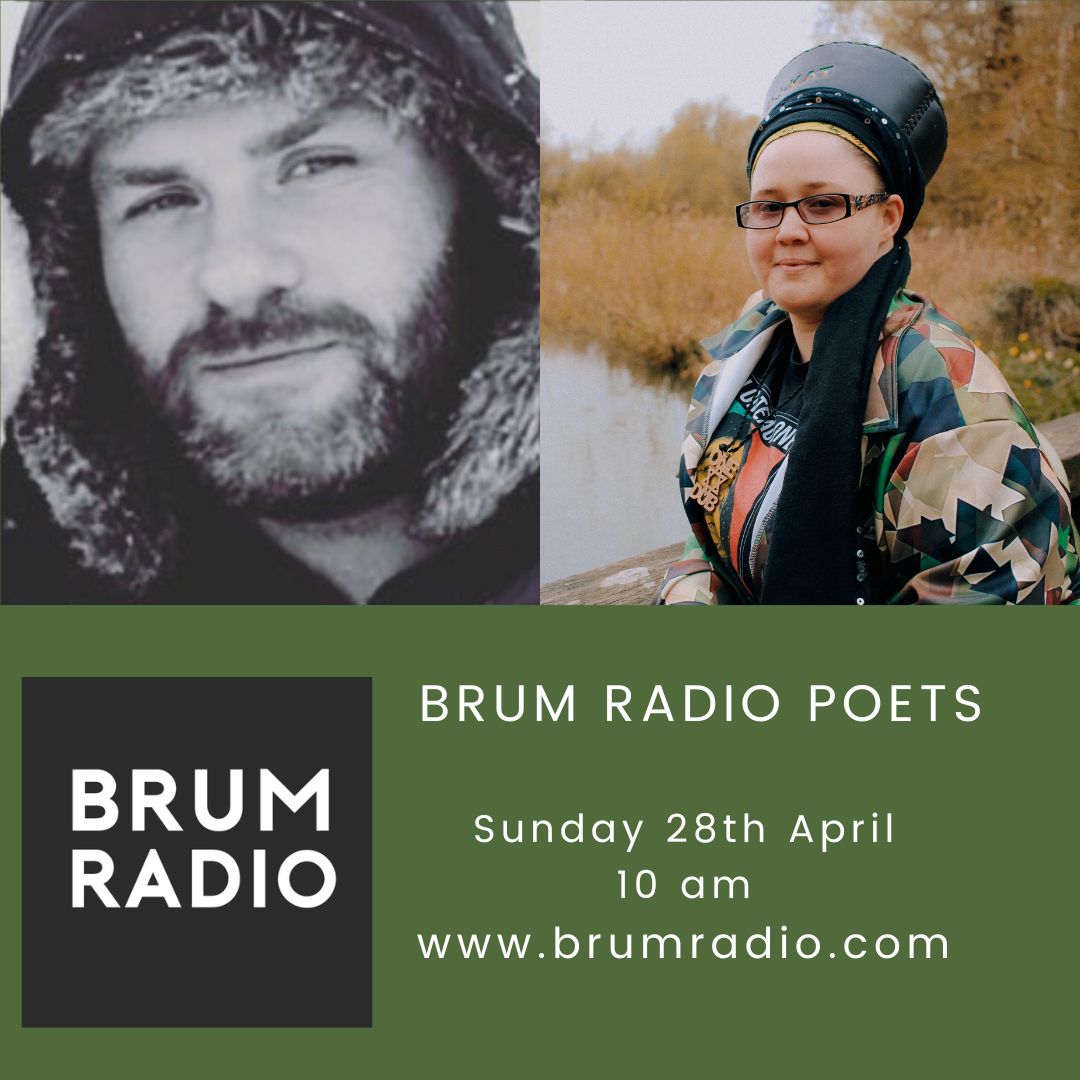 Today I was in the studio with Danny Boy White and DJ Kat to record this month's Brum Radio Poets show. The show goes out on Sunday 28th April at 10:30am. I always urge people to listen to the show, but this show in particular is a perfect example of the power of poetry