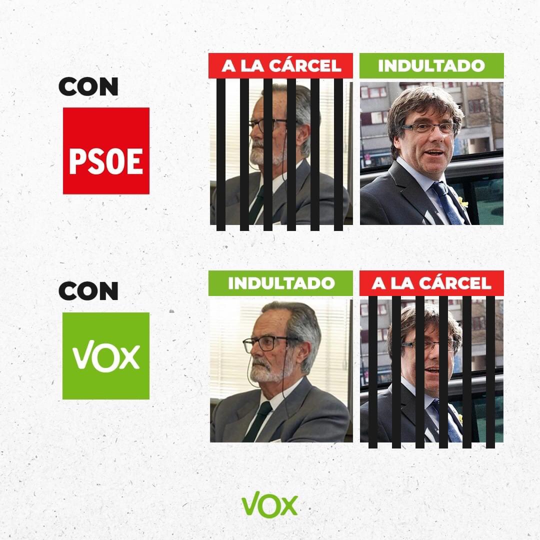 Con VOX o con el PSOE? VOX lo tiene claro #AmnistiaPepeLomas