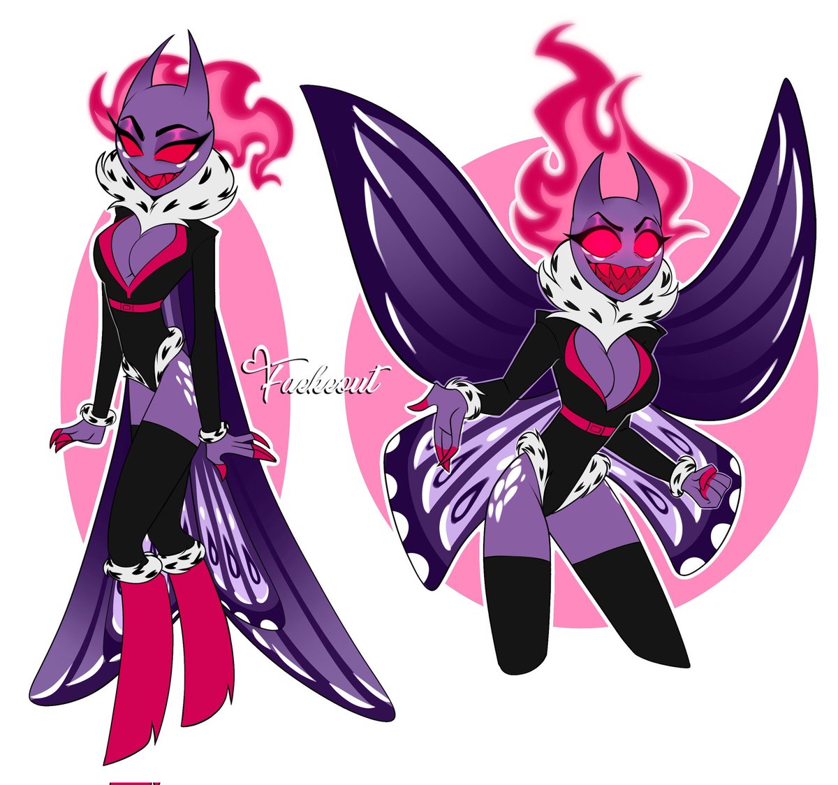 FaekeOut's tweet photo. Another OC! I originally made her like 2 or 3 months ago but my arts changed so much since then, so I redesigned her (old design is the blue one) I'm also working on some more NSFW so stay tuned 🥴 https://t.co/OnG2NFvZl1