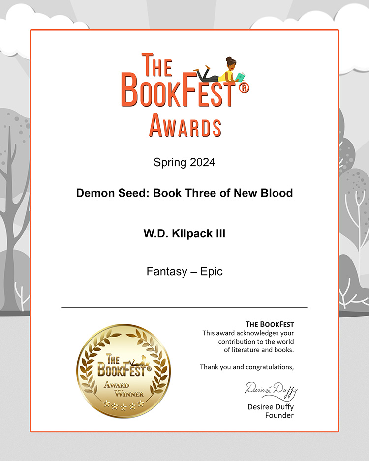 @MikeCook_author Receiving a BookFest #Award in the #EpicFantasy was Demon Seed. Author Kilpack said, 'It's amazing to have someone recognize the value of my work.' Tap here for more tinyurl.com/psmmnuyh #author #authorlife #bookworms #fantasy #readers #WritingCommunity #ian1 #writerslift