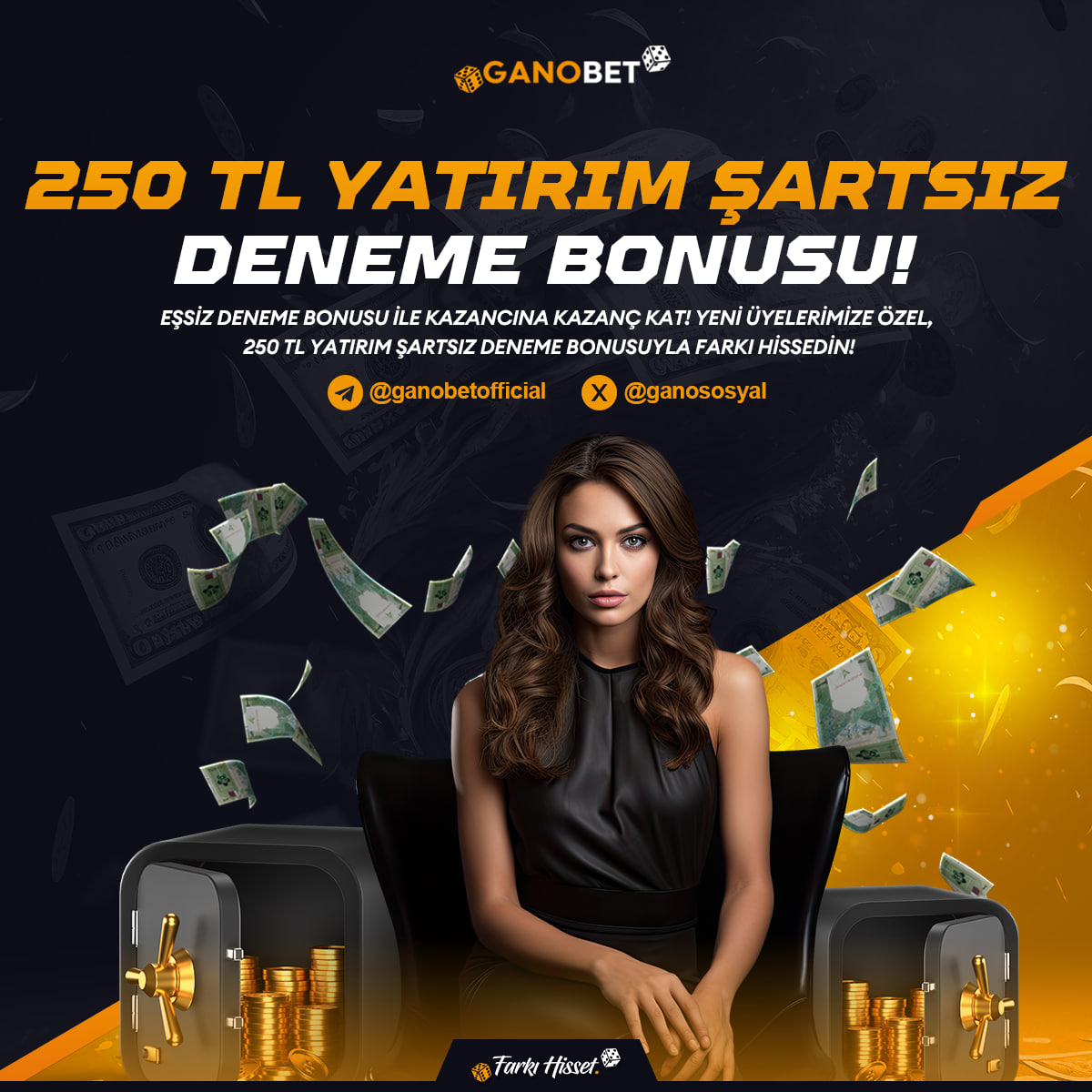 GANOSOSYAL's tweet image. GANOBET 250  TRY YATIRIM ŞARTSIZ DENEME BONUSU!

🎁 İSTER CASINO &amp;amp; İSTER SPOR!

✨TARAFINI SEÇ  250 TRY DENEME BONUSU İLE KAZANMANIN TADINI ÇIKART!

❌ DETAYLAR PROMOSYON SAYFASINDA!

💎GANOBET FARKI HİSSET!