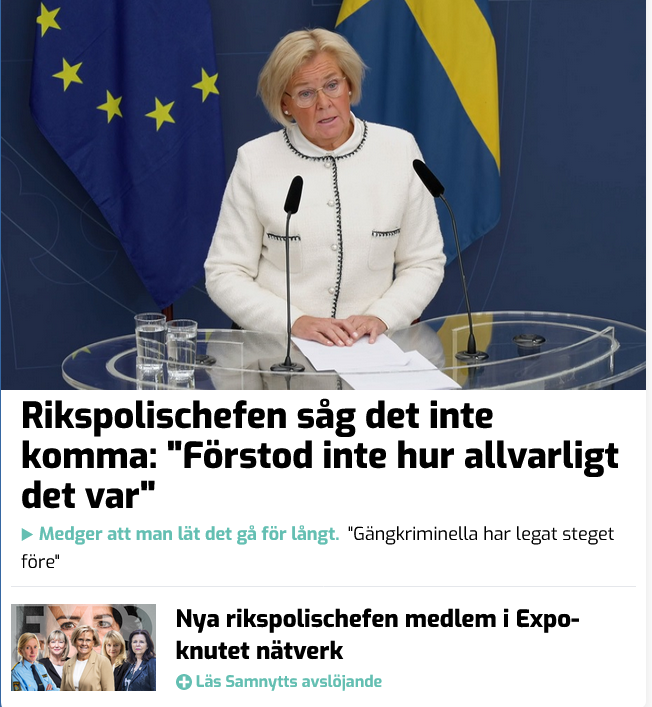 Nähä???? HUR kan man låta en vänsterextrem kärringjävel bli RPC???? De KAN omöjligen se problem som har med invandring att göra. 

#svpol