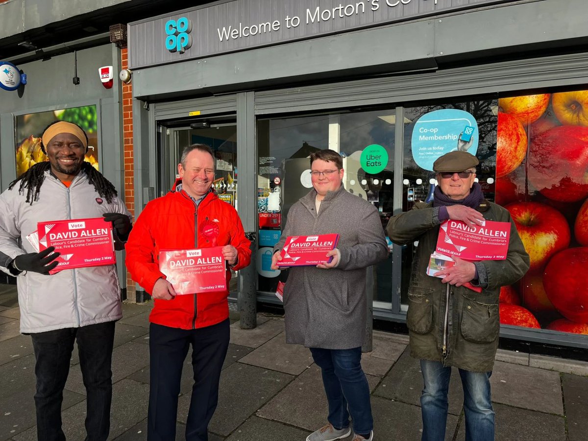 Positive response in Morton for David Allen. People think a Police Fire Crime Commissioner should have relevant experience. That's why they're voting for David Allen 2nd May.