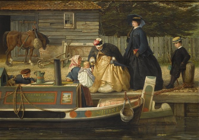 We acquired George D. Leslie’s painting ‘A Thameside Conversation’ through Acceptance in Lieu scheme run by @ace_national. It's now proudly on display in our museum & we've produced a podcast on it - listen to it standing in front of painting! #WorldArtDay qrcc.me/r2q47dLf