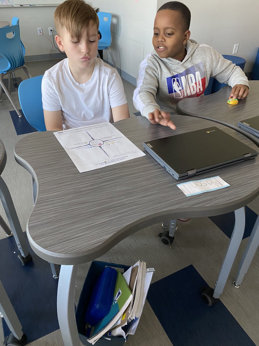 meghanewanyk's tweet photo. 4th graders using #innovatorscompass to work through state test success! @ElaBenUr https://t.co/Zvt16GDOOP
