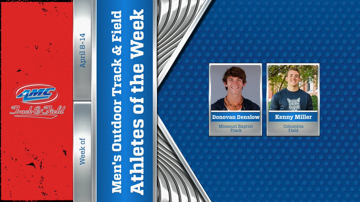 @AMCSports Men's Outdoor Track & Field Athletes of the Week: Week 5 - @MBUAthletics Denslow (Track) and @ColumbiaCougars Miller (Field). #amcpow amcsportsonline.com/news/2024/4/15…